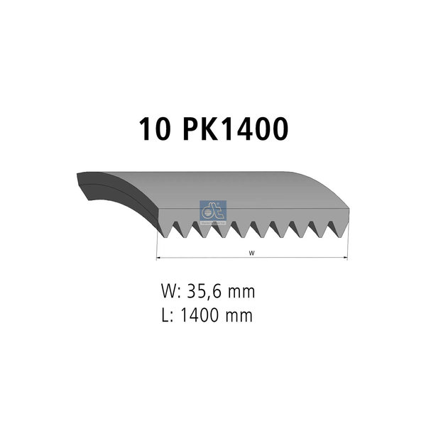 Multiribbed belt 2.15421 DIESEL TECHNIC